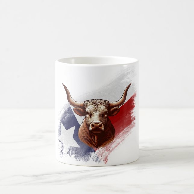 Texas-Langhornkuh Kaffeetasse (Mittel)