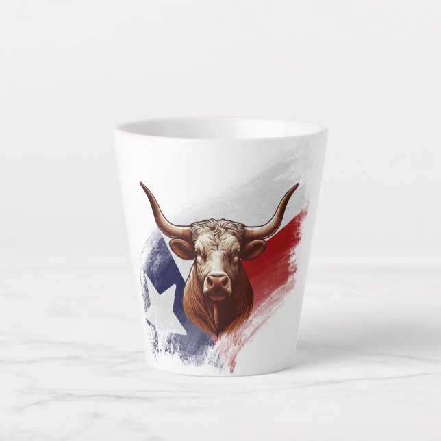 Texas-Langhornkuh Milchtasse (Vorderseite)