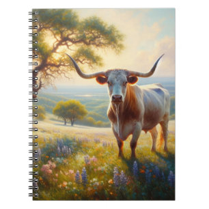 Texas-Langhornkuh Notizblock