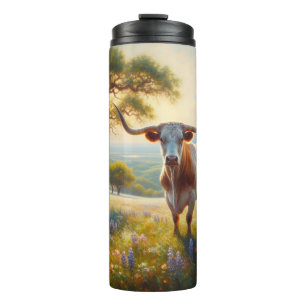 Texas-Langhornkuh Thermosbecher