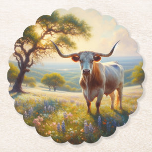 Texas-Langhornkuh Untersetzer