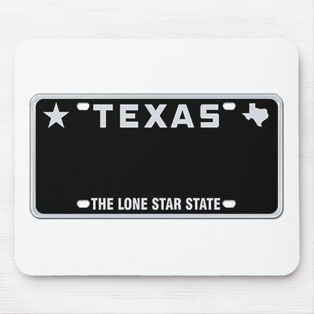 Texas License Plate Mousepad (Vorne)