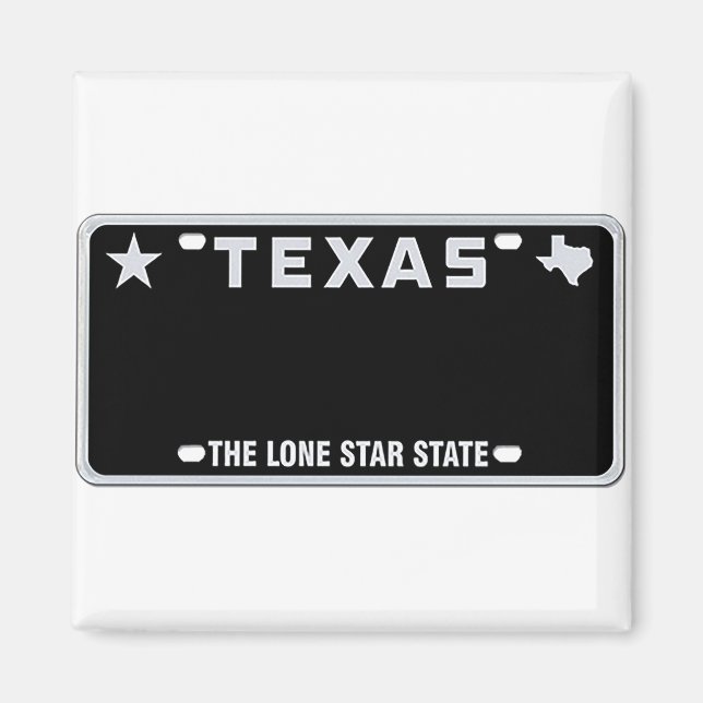 Texas License Plate T - Shirt Magnet (Vorne)