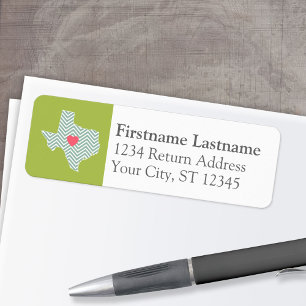 Texas-Liebe mit benutzerdefiniertem Herz- und Fami