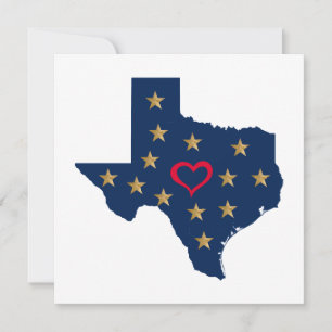Texas Liebe und Sterne im einsamen Star Stat Einladung