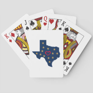 Texas Liebe und Sterne im einsamen Star Stat Spielkarten