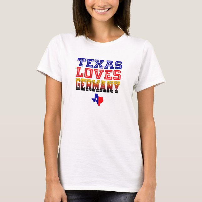 Texas-Lieben Deutschland T-Shirt (Vorderseite)