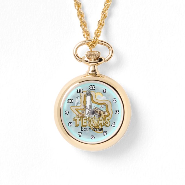 Texas Lighthouse Armbanduhr (Vorderseite)