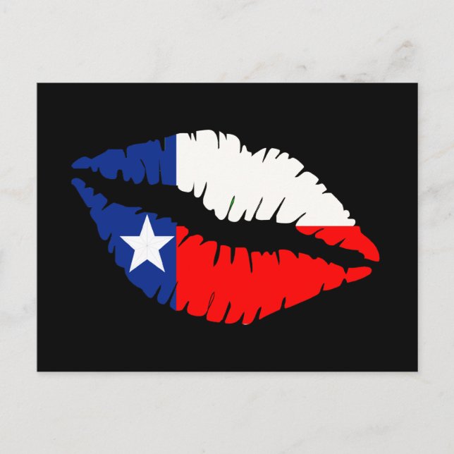 Texas Lips Postkarte (Vorderseite)