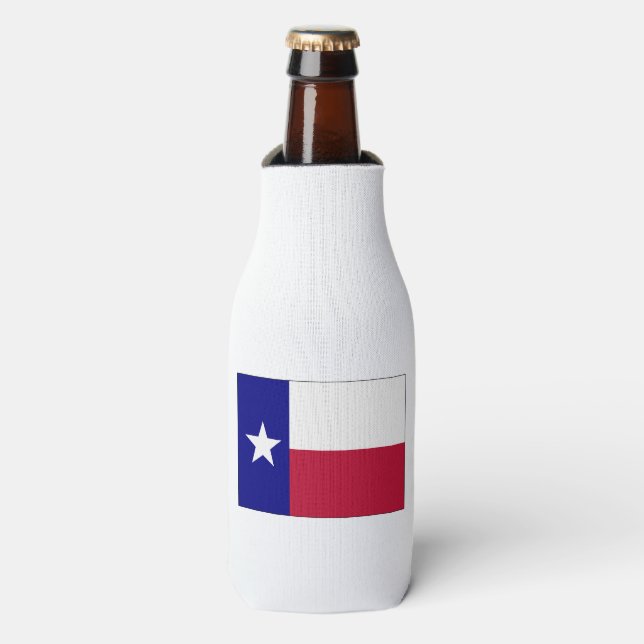 Texas Lone Star Flag Flaschenkühler (Flaschenvorderseite)