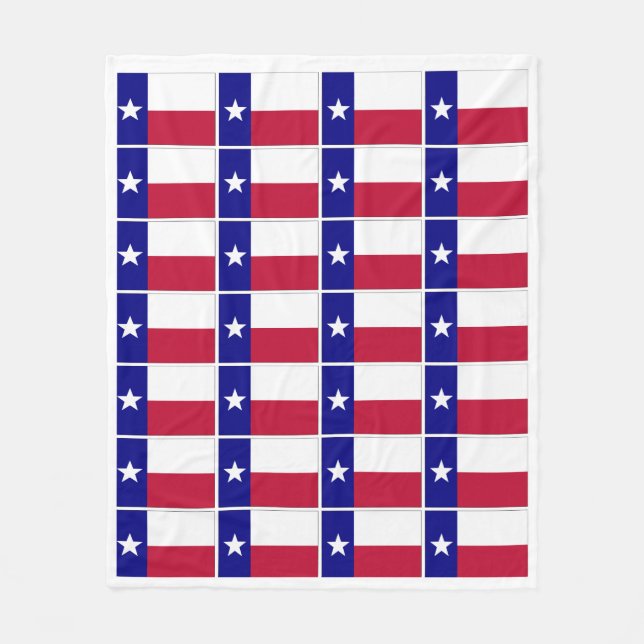 Texas Lone Star Flag Fleecedecke (Vorderseite)