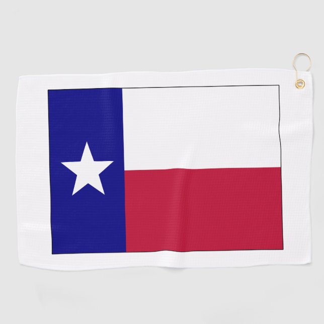 Texas Lone Star Flag Golfhandtuch (Horizontal)