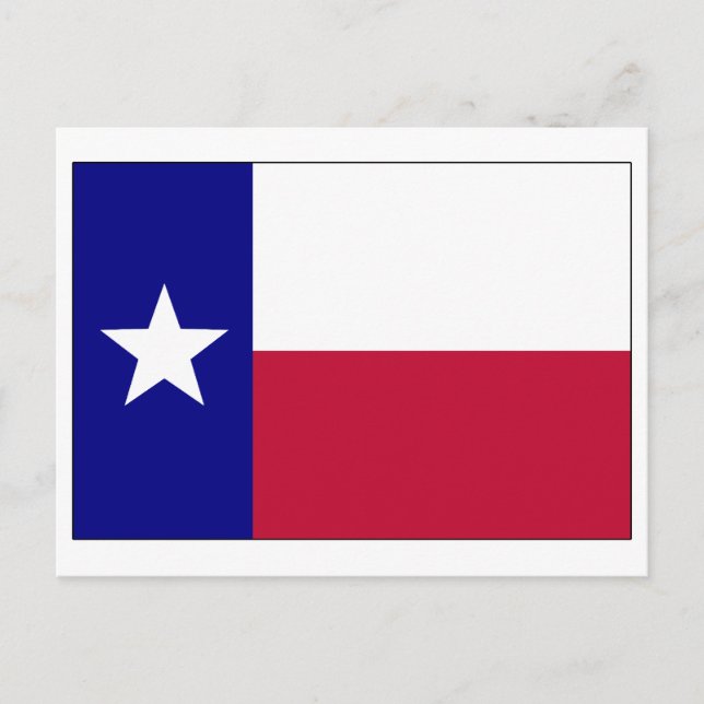 Texas Lone Star Flag Postkarte (Vorderseite)