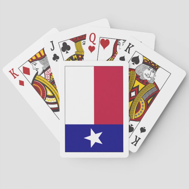 Texas Lone Star Flag Spielkarten (Rückseite)