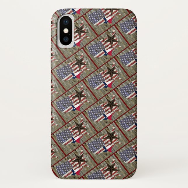Texas Lone Star - Flaggenplan Case-Mate iPhone Hülle (Rückseite)