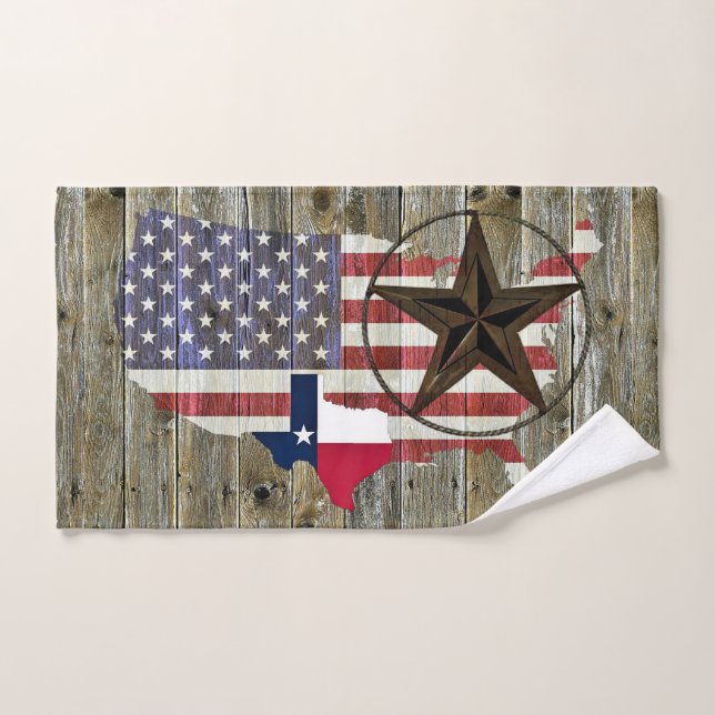 Texas Lone Star - Flaggenplan Handtuch (Handtuch)
