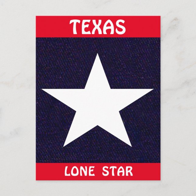 Texas Lone Star Postkarte (Vorderseite)