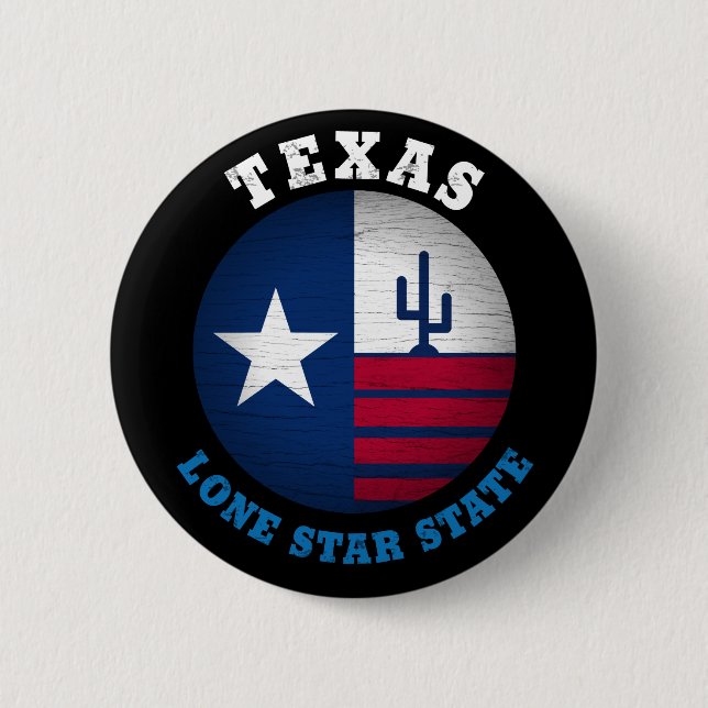 TEXAS-LONE-STAR-STAAT BUTTON (Vorderseite)
