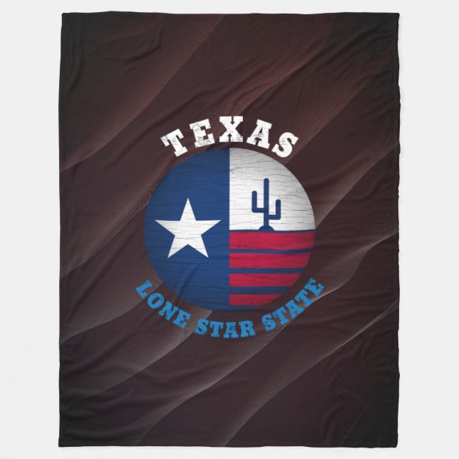 TEXAS-LONE-STAR-STAAT FLEECEDECKE (Vorderseite)