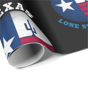 TEXAS-LONE-STAR-STAAT GESCHENKPAPIER