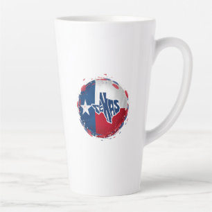 texas Lone star Staat rot weiß und blau Milchtasse