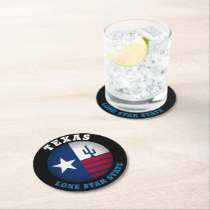 TEXAS-LONE-STAR-STAAT RUNDER PAPPUNTERSETZER
