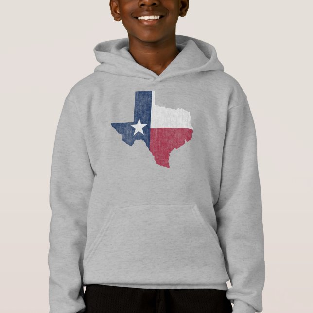 Texas Lone Star Vintag Austin Dallas Houston Hoodie (Vorderseite)