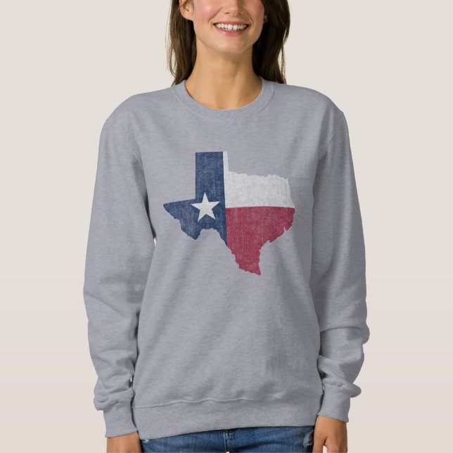 Texas Lone Star Vintag Austin Dallas Houston Sweatshirt (Vorderseite)