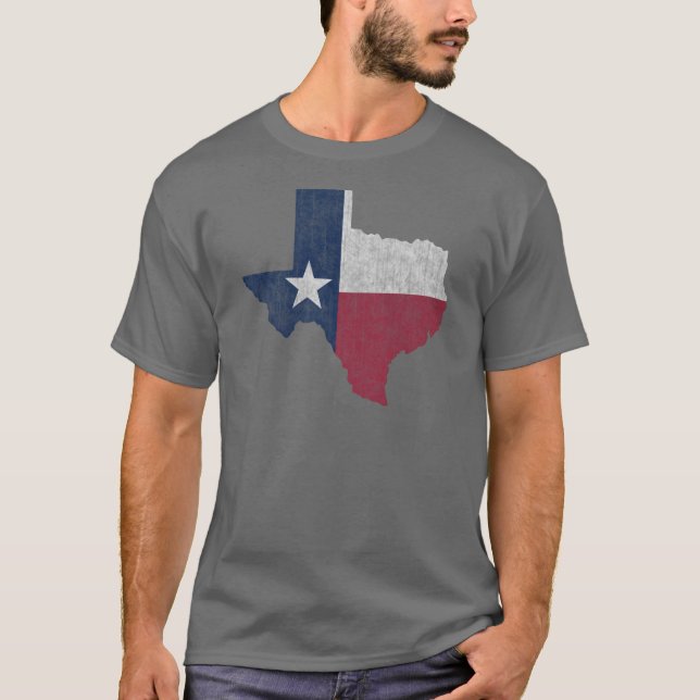 Texas Lone Star Vintag Austin Dallas Houston T-Shirt (Vorderseite)