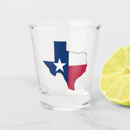 Texas Lonestar Staat Karte mit Texas Flag Fun Texa Schnapsglas