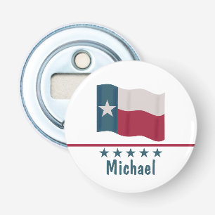 Texas Long Star Flaggenname Personalisiert Flaschenöffner