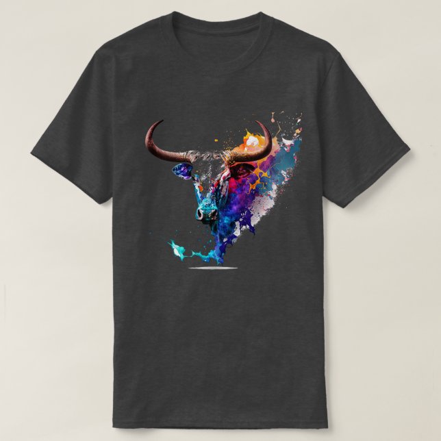 Texas Longhorn Bull 1 T-Shirt (Design vorne)