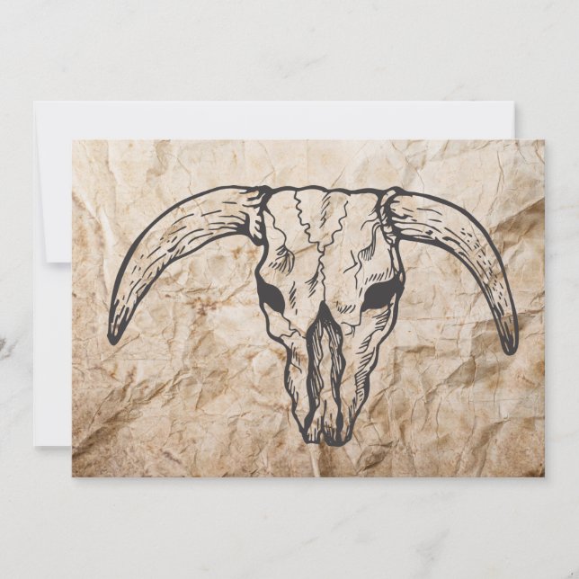 Texas Longhorn Bull Skull (Vorderseite)