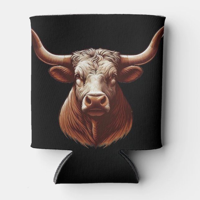 Texas Longhorn Dosenkühler (Vorderseite)