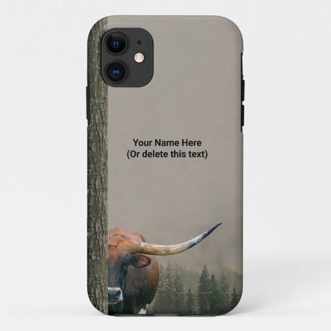 Texas Longhorn Handy Case - iPhone 11 Fall (Rückseite)