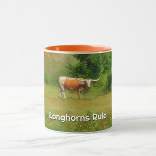 Texas Longhorn Kuh Farm Farm Tasse Cup
