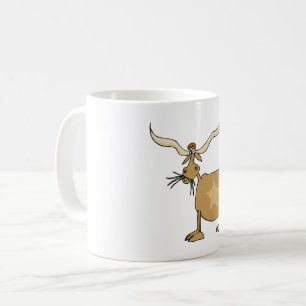 Texas-Longhorn-Kuh mit Stern Kaffeetasse