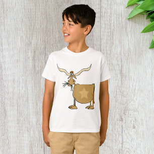 Texas-Longhorn-Kuh mit Stern T-Shirt