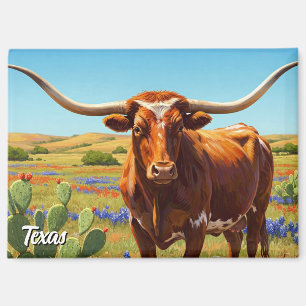 Texas longhorn magnet
