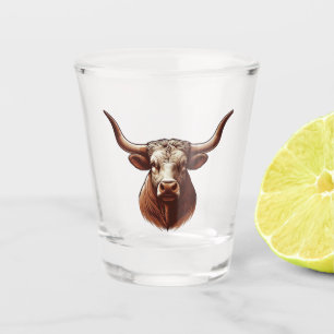 Texas Longhorn Schnapsglas