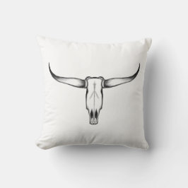 Texas Longhorn Skull Pillow Kissen