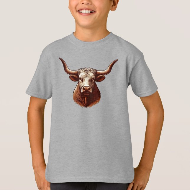 Texas Longhorn T-Shirt (Vorderseite)