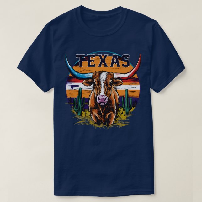 Texas Longhorn T Shirt Design TShirt (Design vorne)