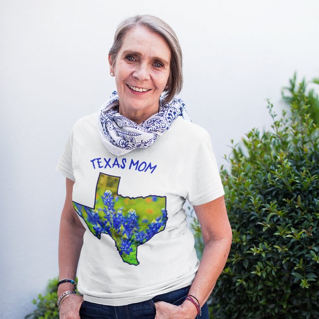 Texas Mama Bluebonnets Staat von Texas T-Shirt (Von Creator hochgeladen)