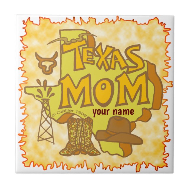 Texas-Mama Fliese (Vorderseite)