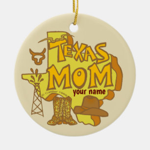 Texas-Mama Keramik Ornament