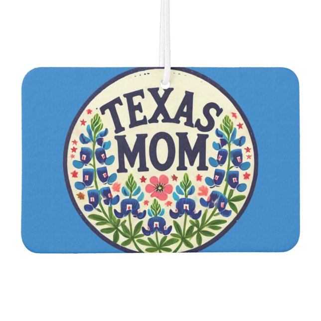 Texas Mama Muttertag Texas Bluebonnets Autolufterfrischer (Vorderseite)