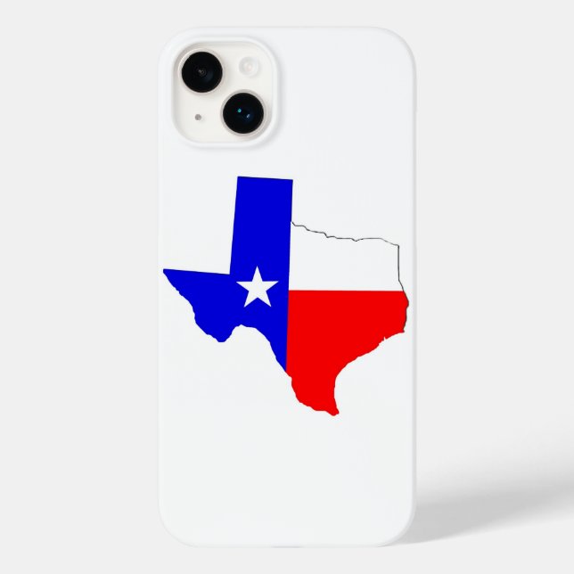 Texas Map and Flag Design Phone Case (Rückseite)