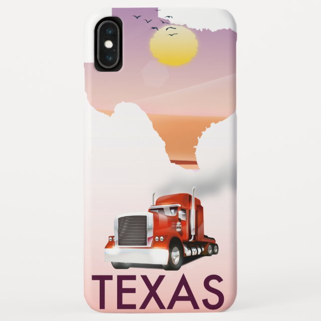 Texas Map Big Rig Case-Mate iPhone Hülle (Rückseite)