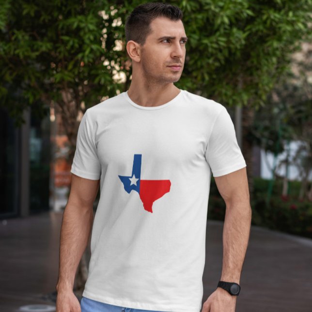 Texas Map Flag T-Shirt (Von Creator hochgeladen)
